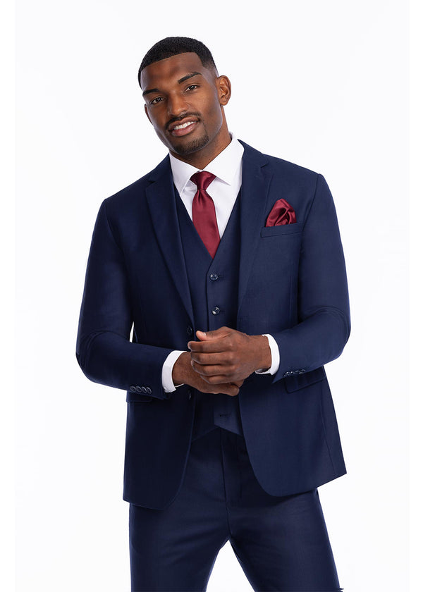 Blue and red tux best sale