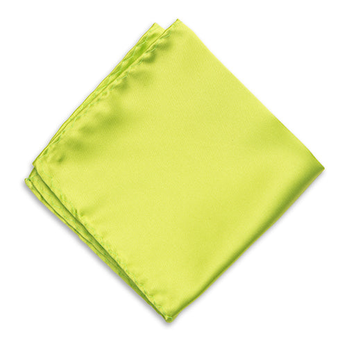 thumbnail image 2 of Brand Q Men's Lime Green Neck Tie & Pocket Square Set – Paisley Self-Tie Wedding 2 of 3