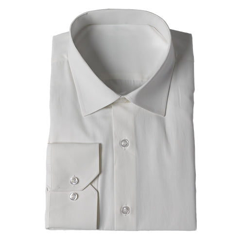 Ivory Spread Collar Dress Shirt - The Modern Groom