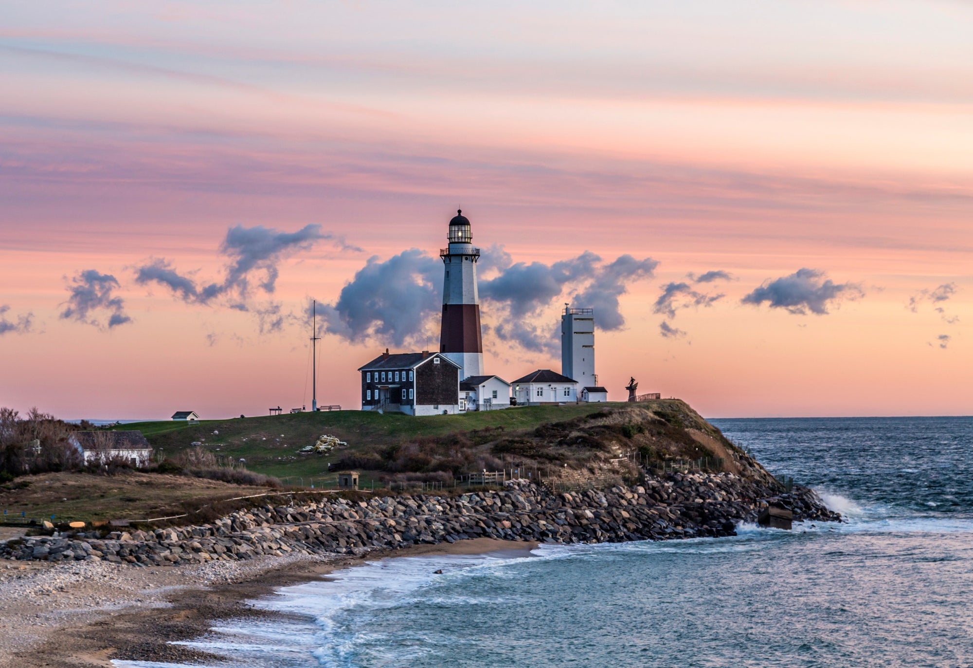 Montauk Point Lighthouse at dawn