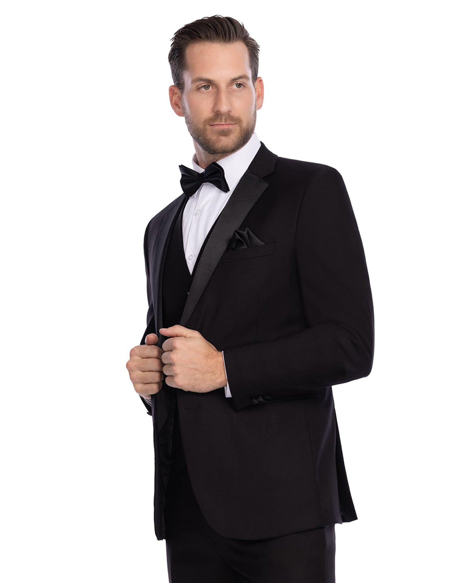 Black Spread Collar Dress Shirt - The Modern Groom Black Spread Collar Dress Shirt - The Modern Groom