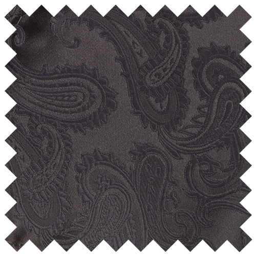 Charcoal Grey Paisley Swatch