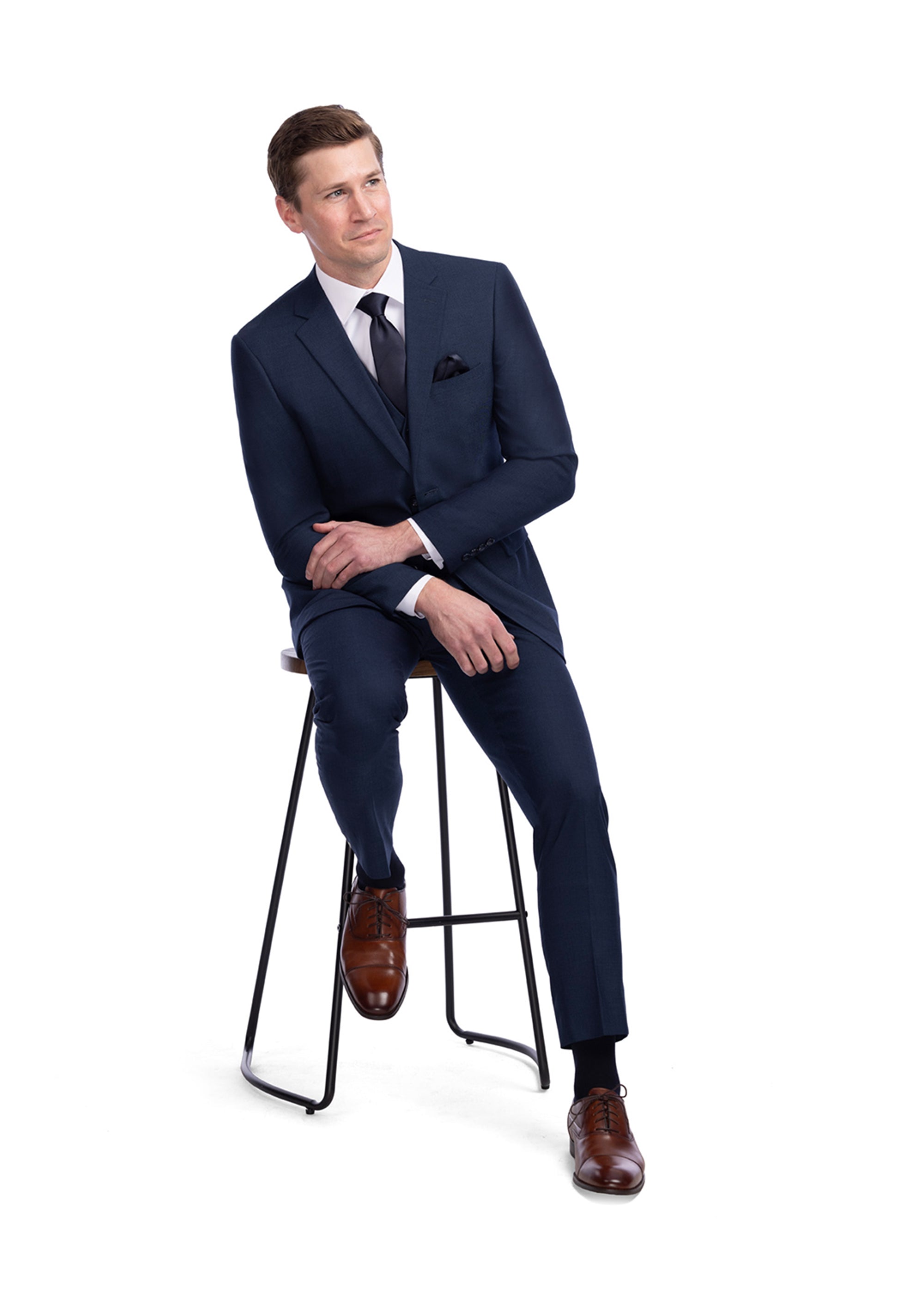 The Heathered Navy Wedding Suit | The Modern Groom The Heathered Navy Wedding Suit | The Modern Groom