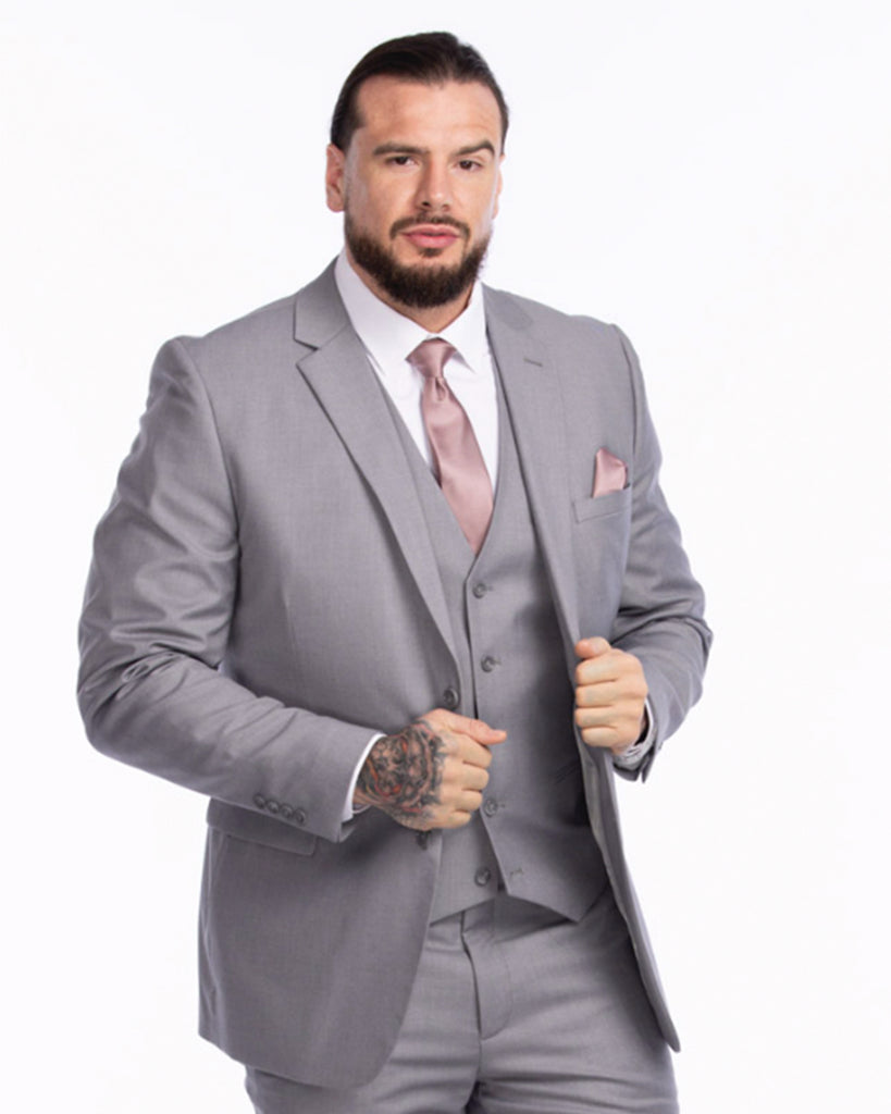 Light Grey Suit Vest - Main Image