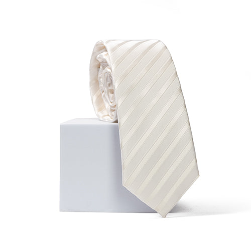 Ivory Stripe Neck Tie