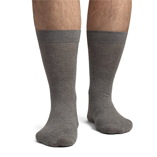 Solid Light Grey Dress Socks