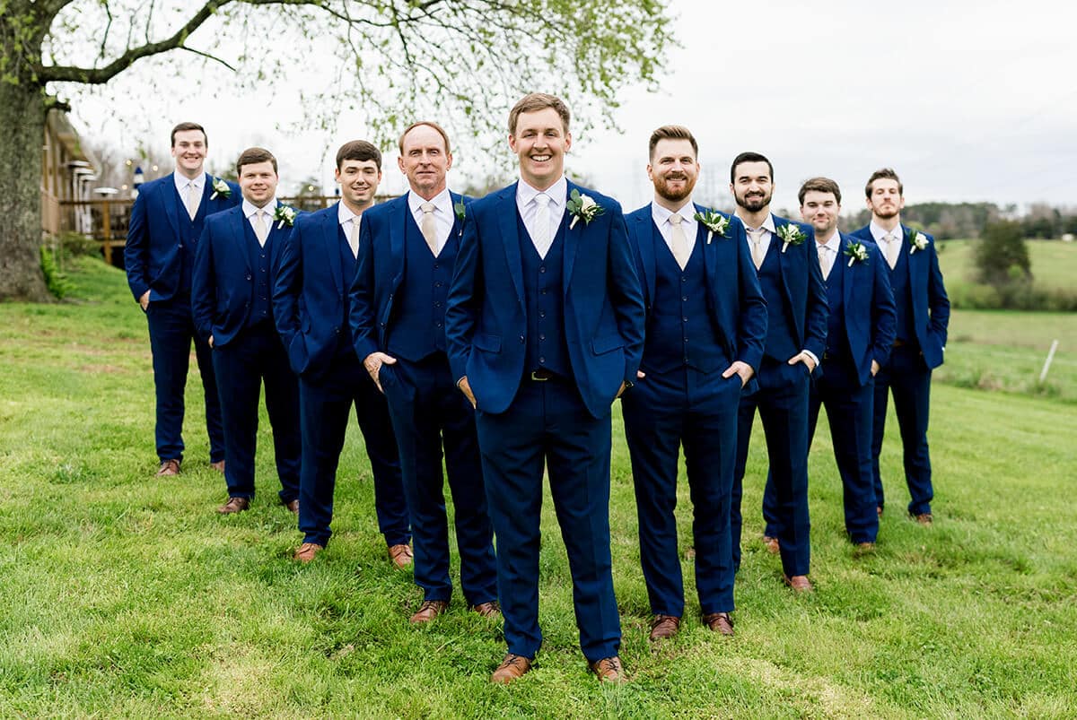 The Heathered Navy Wedding Suit | The Modern Groom