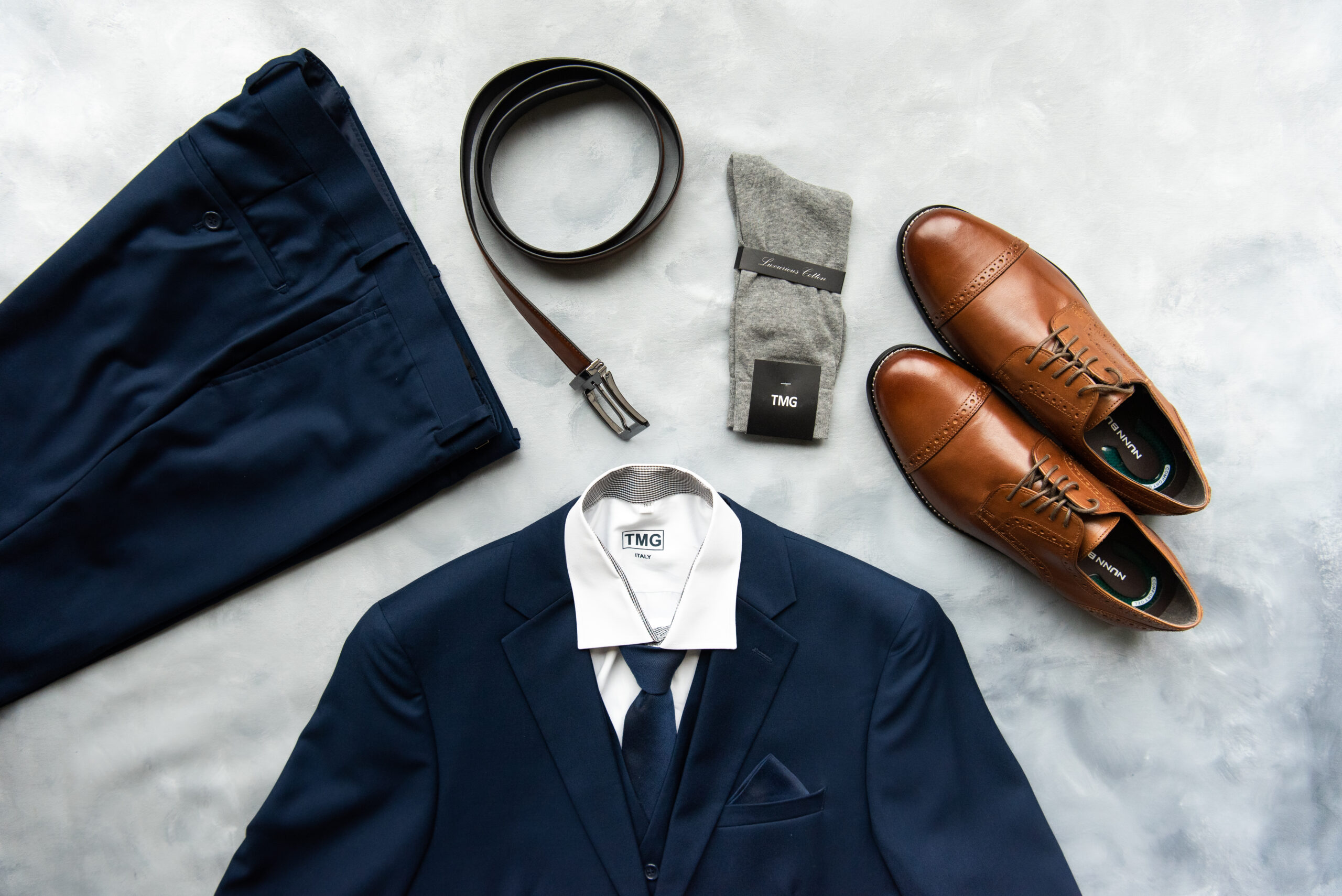 A flat lay from The Modern Groom